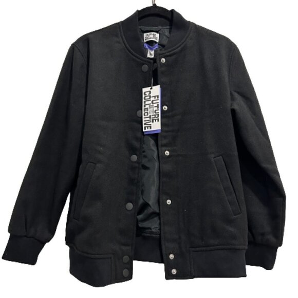 Kahlana Barfield Brown Jackets & Blazers - Future Collective Kahlana Barfield Brown Black Bomber Jacket Women’s Size XS